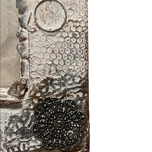 NEW Hand Decorated & Painted 5 x 7” Wooden Frame. One Of A Kind. - Picture 8 of 12